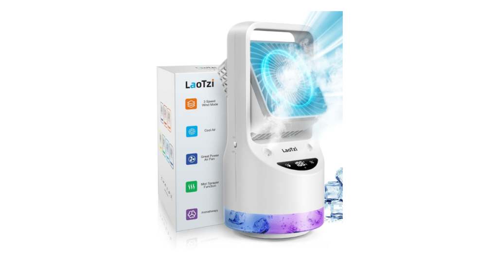 LaoTzi Rechargeable Portable Air Conditioner Fan