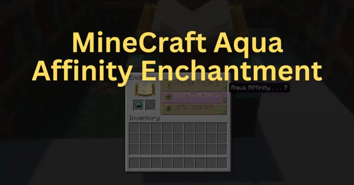 Minecraft aqua affinity