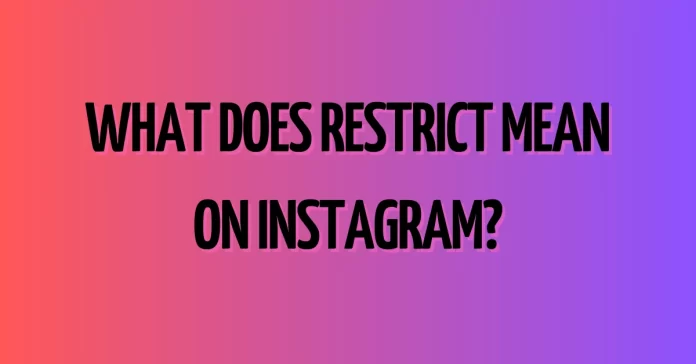 What Does Restrict Mean on Instagram